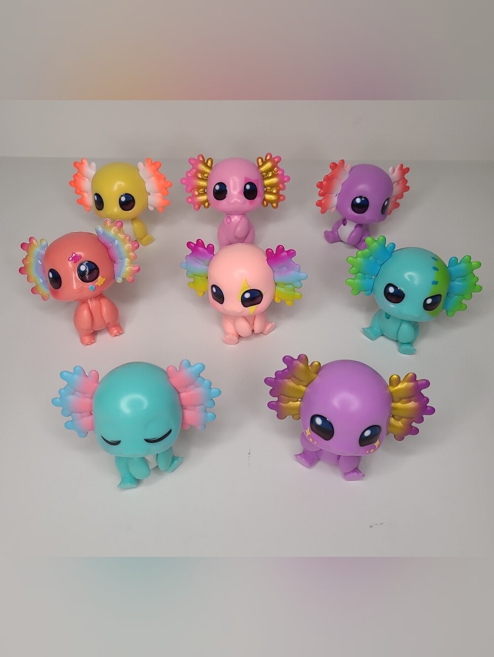 ZURU 5 Surprise A-Lot-A Axolotls Lot of 8 Figures - 3 Missing 1 Arm